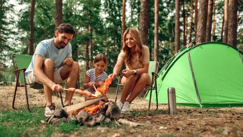 destinos para acampar em família