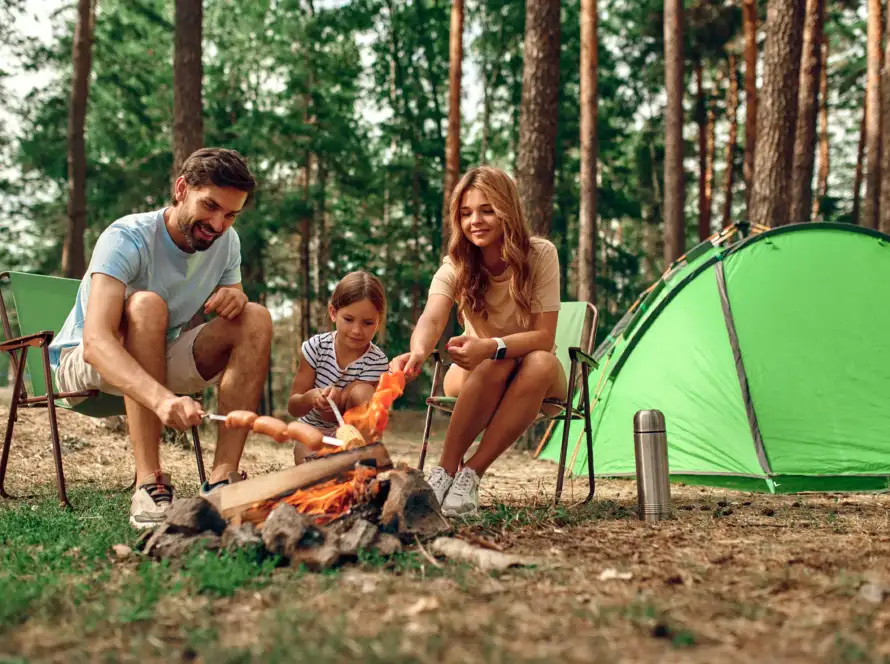 destinos para acampar em família